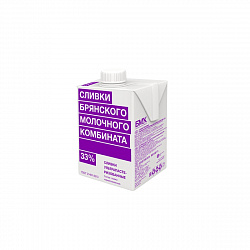 СЛИВКИ БМК УЛЬТРАПАСТ. 33% 500Г