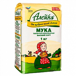 МУКА ПШЕНИЧНАЯ В/С АЛЕЙКА 1КГ