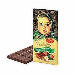 ШОКОЛАД АЛЕНКА МОЛОЧНЫЙ С ФУНДУКОМ 75Г