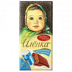 ШОКОЛАД АЛЕНКА МОЛОЧНЫЙ МНОГО МОЛОКА 75Г
