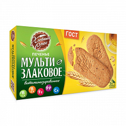 ПЕЧЕНЬЕ ХЛЕБНЫЙ СПАС МУЛЬТИЗЛАКОВОЕ ВИТАМИНИЗИРОВАННОЕ 200Г
