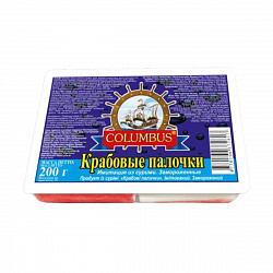 ПАЛОЧКИ КРАБОВЫЕ С/М КОЛАМБУС 200Г