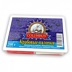 ПАЛОЧКИ КРАБОВЫЕ С/М КОЛАМБУС 200Г