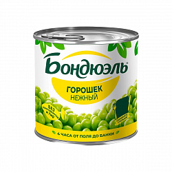 ГОРОШЕК ЗЕЛЕНЫЙ БОНДЮЭЛЬ НЕЖНЫЙ 200Г Ж/Б