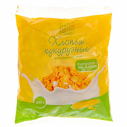 ХЛОПЬЯ КУКУРУЗНЫЕ НЕГЛАЗИРОВАННЫЕ ФРЭШНЭТТО 200Г