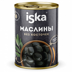 МАСЛИНЫ ИСКА ЧЕРНЫЕ Б/К 300Г Ж/Б