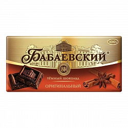 ШОКОЛАД БАБАЕВСКИЙ ТЕМНЫЙ ОРИГИНАЛЬНЫЙ 75Г