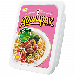 ЛАПША Б/П ДОШИРАК СО ВКУСОМ ТЕЛЯТИНЫ 90Г