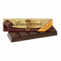 БАТОНЧИК БАБАЕВСКИЙ С ШОКОЛАДНОЙ НАЧИНКОЙ 50Г