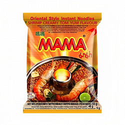 ЛАПША Б/П МАМА СО ВКУСОМ КРЕМОВЫЙ ТОМ ЯМ 55Г