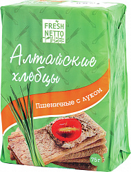 ХЛЕБЦЫ ФРЭШНЭТТО ПШЕНИЧНЫЕ С ЛУКОМ 75Г