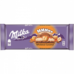 ШОКОЛАД МИЛКА МММАКС МОЛОЧНЫЙ ЦЕЛЬНЫЙ ФУНДУК И КАРАМЕЛЬ 270Г