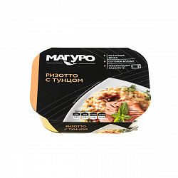 ТУНЕЦ МАГУРО ПОЛОСАТЫЙ ФИЛЕ-КУСОЧКИ С РИЗОТТО 230Г