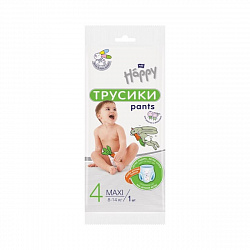 ПОДГУЗНИКИ-ТРУСИКИ БЕЛЛА ХЕППИ МАКСИ 8-14КГ 1ШТ