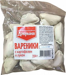 ВАРЕНИКИ С КАРТОФЕЛЕМ И ЛУКОМ ДОБРЫНЯ 350Г